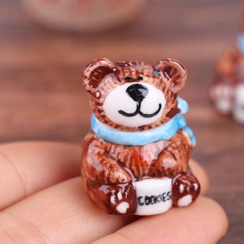 1:12 Dollhouse Miniature Ceramics Candy Jar Candy Bottle Model Doll Decor Toy