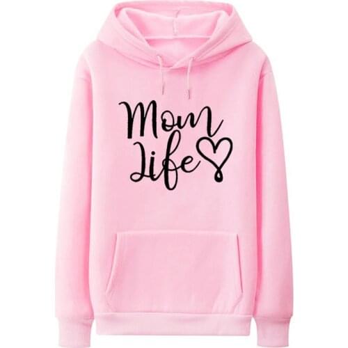 Skuggnas New Arrival Mom Life Hoodies Love Graphic Fashion Hoodie Women Casual Sweatshirt Long Sleeved Fashion Hoody Drop Ship