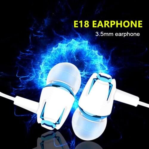 New Wired Earphone Brand New Stereo In-Ear 3.5mm Earphone Headset With Mic For oppo xiaomi huawei Laptop Smartphone