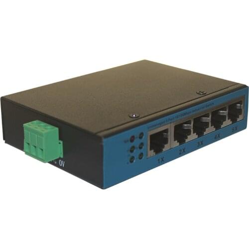 Industrial Grade Switch 5 Port 100M Rail Type Industrial Ethernet Switch