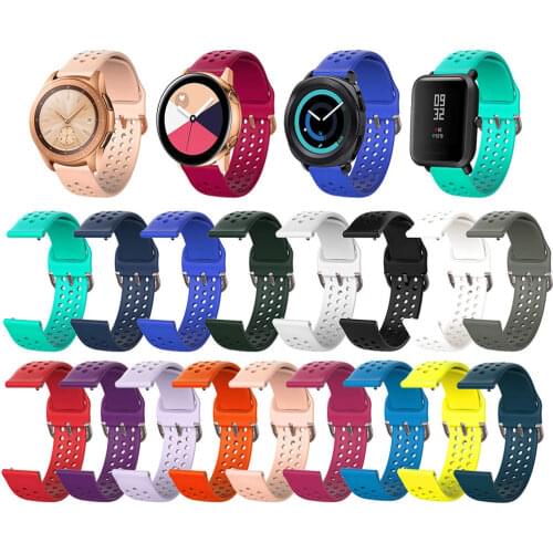 20mm watch Strap for Amazfit GTS 2 mini Bipstrap Wearable Silicone Wrist Watch Band Bracelet Huami Amazfit Bit GTR 42mm GTS 2 2E