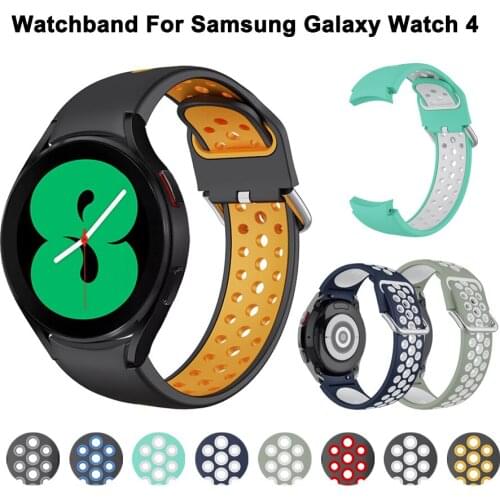 Sport Silicone Strap For Samsung Galaxy Watch 4 classic 46mm 42mm Band Galaxy Watch4 44mm 40mm Replacement Wristbands Bracelet