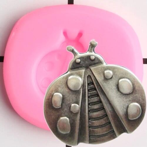 Ladybug Silicone Molds Insect Fondant Mold DIY Baby Party Cake Decorating Tools Chocolate Gumpaste Candy Polymer Clay Soap Mould
