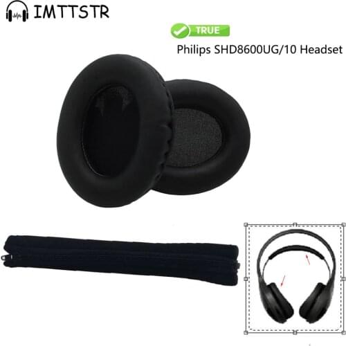 Replacement Accessories for Philips SHD8600UG/10 SHD8600 Headset Sleeve Earmuff Ear Pads Cushion Cover Earpads Pillow Headband