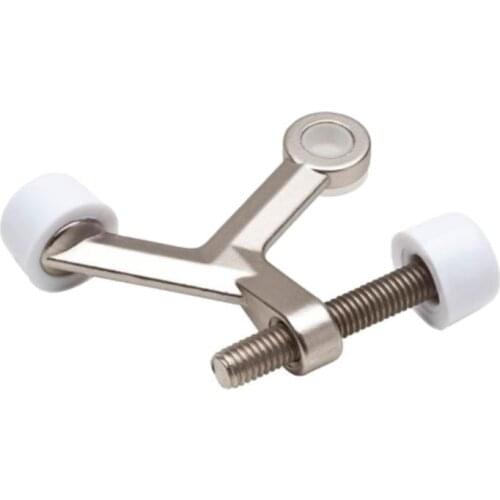 Heavy Duty Adjustable Hinge Pin Door Stopper Stop with Bumper Tip Hardware Home
