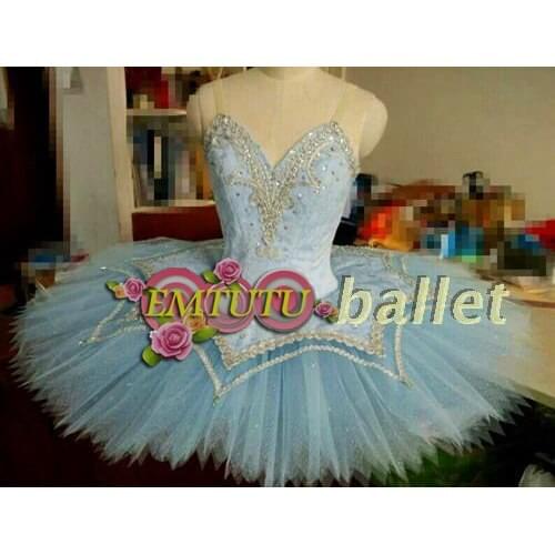 Light blue professional ballet tutu ballerina swan lake ballet costume classical ballet tutus nutcracker ballet stage costumes