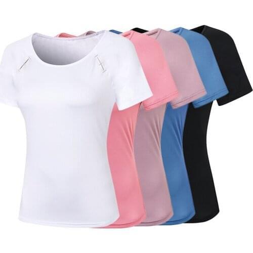 Tennis Sport Shirt Women Yoga Shirt Gym Fitness Clothes Running Jogging Tight Tops Girl Football Jerseys Workout T-shirt