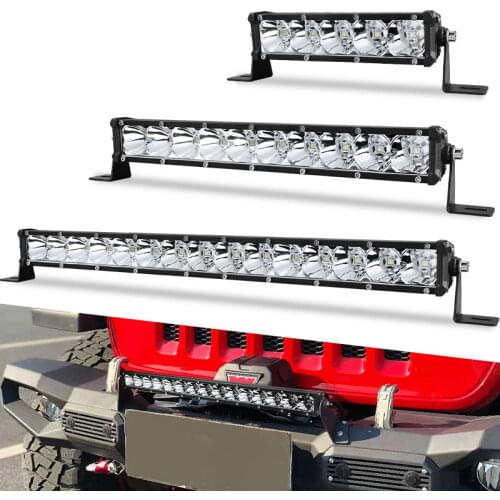 Slim 7'' 13'' 20'' Inch Led Work Light spot beam Bar 4x4 Offroad For Truck ATV SUV Uaz Off road 12V 24V Driving Barra Lights