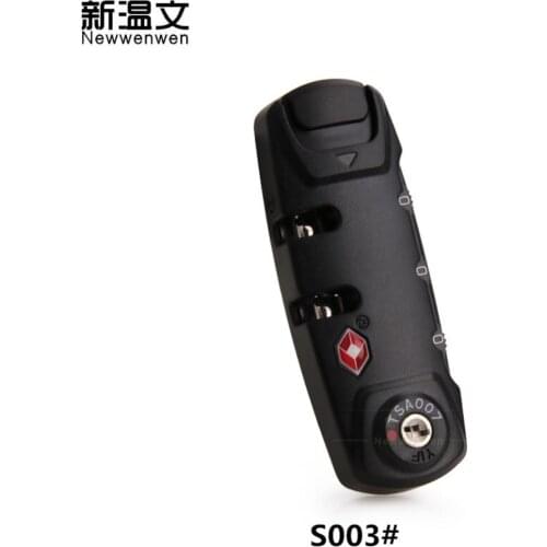 High Quality 1PCS Original American TSA007 authentication password lock zipper bags fixed lock Customs Locks S003