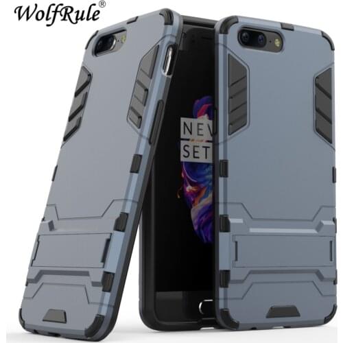 WolfRule Cover Oneplus 5 Case One Plus 5 Case Silicone Rubber Robot Armor Hard Back Phone Cover for Oneplus 5 Phone Case A5000