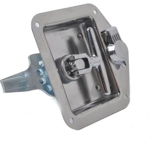 T-handle Tool Box Lock Polished Stainless Steel Anti-rust T-handle Locking Latch for RV Car Repair Tool