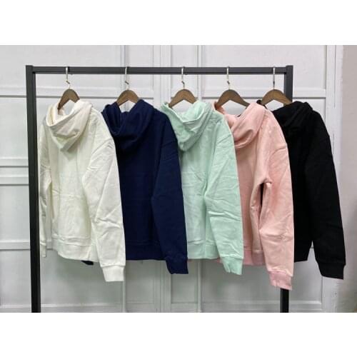 Little Fox Head Embroidered Women and Men Sports Hoodies 2021 Early Autumn Long Sleeve Cusual Unisex Jumper Pullover Tops