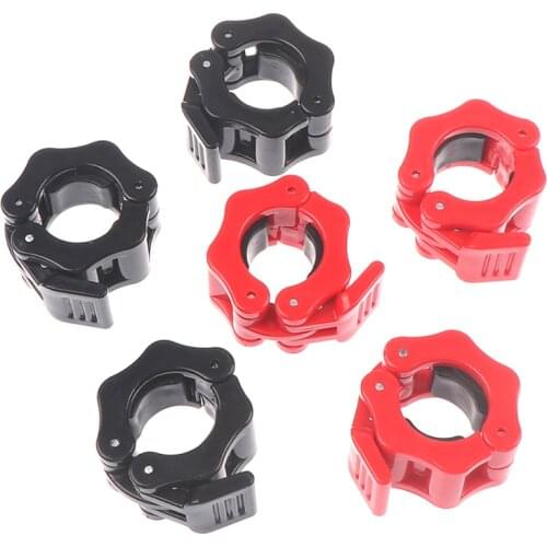 1 Pair Spinlock Collars Barbell Collar Lock Dumbell Clips Clamp Weight Lifting Bar Gym Dumbbell Fitness Body Building 25/28/30mm