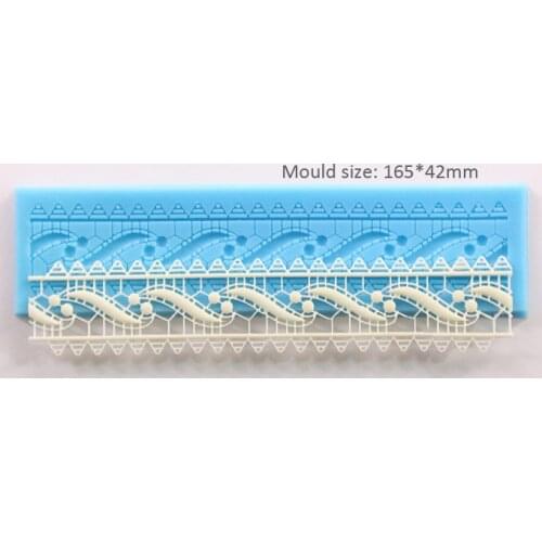 1Pcs 2016 New Flowers Shape Silicone Lace Mold For Fondant Cake Decorating Tools Silicone Bakeware Kitchen Accessories FM879