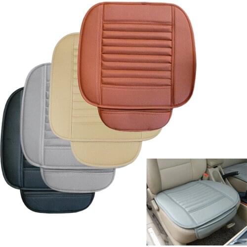 1PCS Universal Car Front Row Seat Cover No Fade Breathable PU Leather Pad Mat for Auto Chair Seat Cushion Auto Accessories