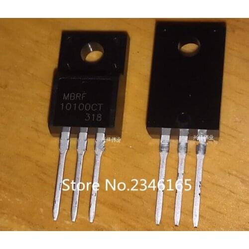 10PCS MBRF10100CT 10100 MBRF10100 Schottky diode 10A100V TO220