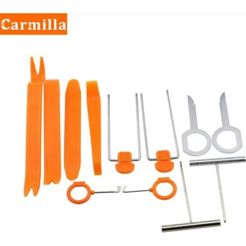 12Pcs Car Disassembly Tool Audio Removal Trim Panel Dashboard Car DVD Player Auto Removal Audio Special Disassembly Tool