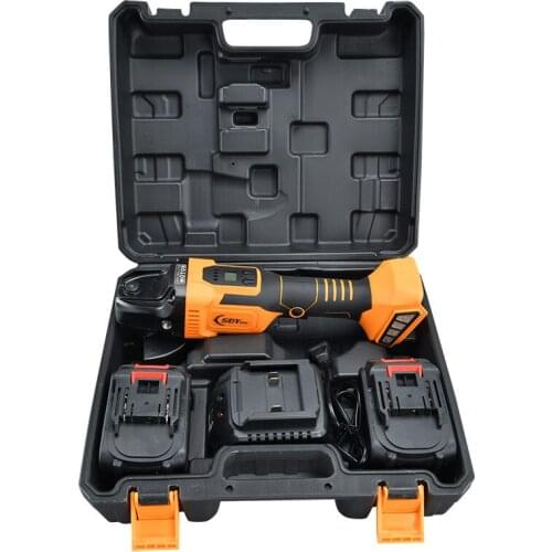 2 batteries 1 charger power tool portable grinder lithium brushless angle grinder