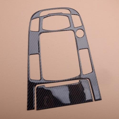 2pcs Real Carbon Fiber Console Gear Shift Cover Trim Panel Sticker fit for Audi A4 A5 2009-2016 Q5 2009-2017