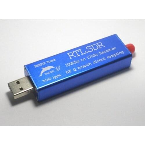 2017 NEW 1PC 0.1MHz-1.7GHz TCXO high stability full-band software receiver RTL2832U+R820T