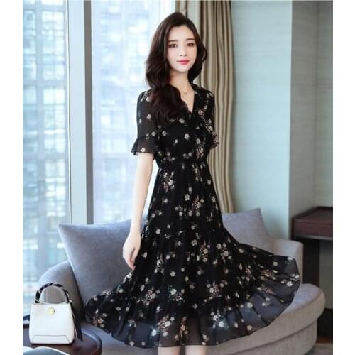 2021 New girls fashion star Vestidos womens design summer lady short sleeve slim beach big plus size Print long dress 5XL #M200