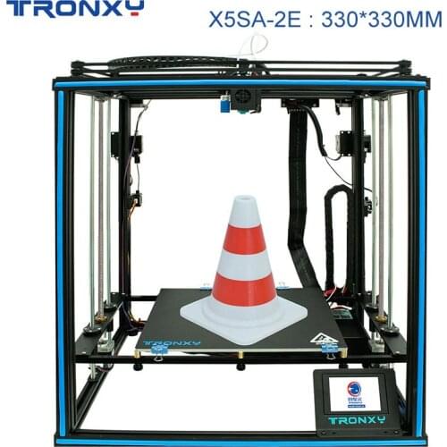 TRONXY 2 in 1 out Aluminum Alloy Heated Hotbed 3D Printer Diy Kits with Auto Leveling and Resume Power Failure Printing Function