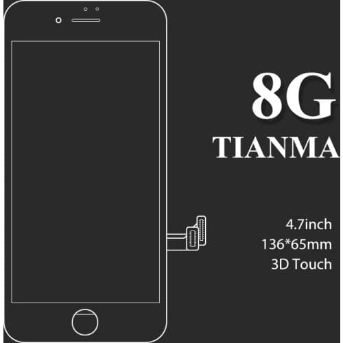 5PCS 4.7 inch For iphone 8 LCD Display tianma quality With Good Touch Screen Digitizer Assembly Replacement for mobile phone 8G