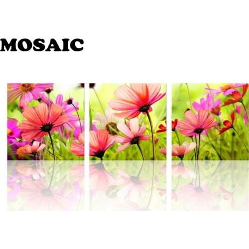 5d diamond,embroidery,flower still life diamond painting needlework square drill rhinestone mosaic home decorative 3pcs