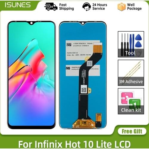 6.6" Original For Infinix Hot 10 Lite X657B LCD Display Touch Screen Digitizer Assembly Brand New Repair Replacement Parts LCD