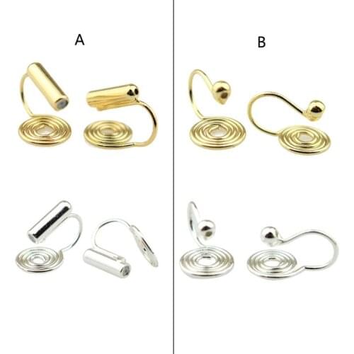 8Pcs DIY Comfortable Stud Earring Converters Turn Any Pierced Earrings Into Clip-On No-pierced Ears Jewelry Making