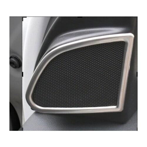 For Volvo XC60 2009-2017 accessories Car Door Loudspeaker A Column Horn decoration cover metal silver trim protection sticker