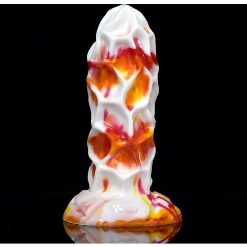 2021 new butt plug Ancient Mythical Beast -JiOt erotic design honeycomb textured lsilicone large dildo wit sution cup sex toys
