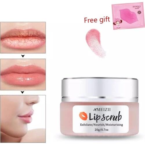 Lip Balm Scrub Labbra Idratante Delicato Esfoliante Riparazione del Labbro Dissolvenza Rughe Delle Labbra Rossetto Lip Gloss