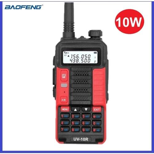 Baofeng UV-10R Powerful Walkie Talkie 10W VHF UHF CB Ham Radio Station Update UV5R Scanner Radio Transceiver USB Charging 2021