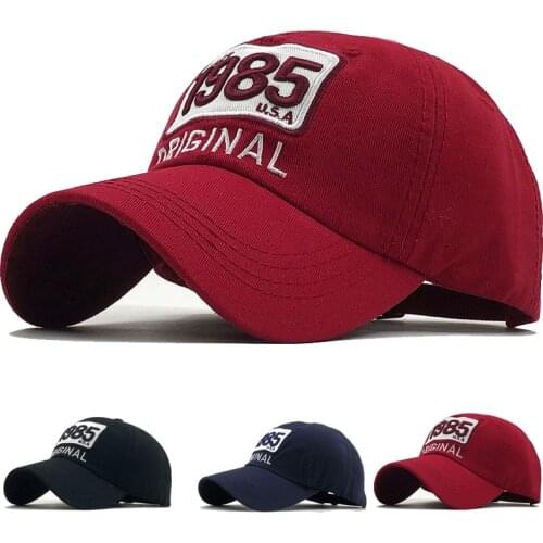 Mens Baseball Cap Kpop Womens Cap Golf Breathable Cotton Embroidery Cap 1985 Sport For Gorros Winter Hat Sun Hats