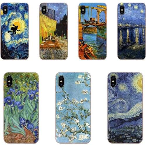 For Xiaomi Mi CC9 CC9E 9T mi10 mi9 mi8 note 9 10 pro lite SE Mi A1 A2 A3 TPU Accessories Case Van Gogh Starry Night