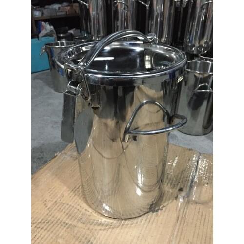 304 Stainless Steel 10Liters Milk Can 1-1.2mm Thickness