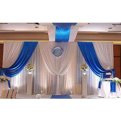 Wedding Party Backdrop Drapes Curtain 10ft*20ft wedding stage docor banquet marriage party stage background backdrop favors
