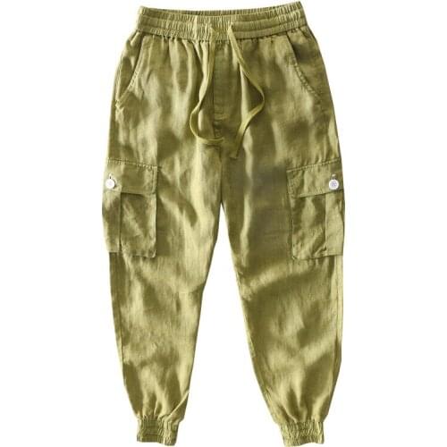 Summer New Japanese Retro Tooling Suit Hip Hop Casual Pants Super Large Size 3XL