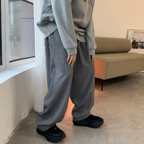 2021 Mens Loose Casual Cargo Pants Neutral Streetwear Oversized Straight-leg Trousers Elastic Waist Jogger Sweatpants M-2XL