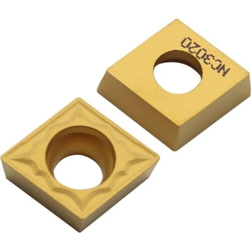 10PCS high quality CCMT09T304 HMP NC3020 PC9030 Internal Turning Tools Carbide insert Lathe cutter Tool turning insert