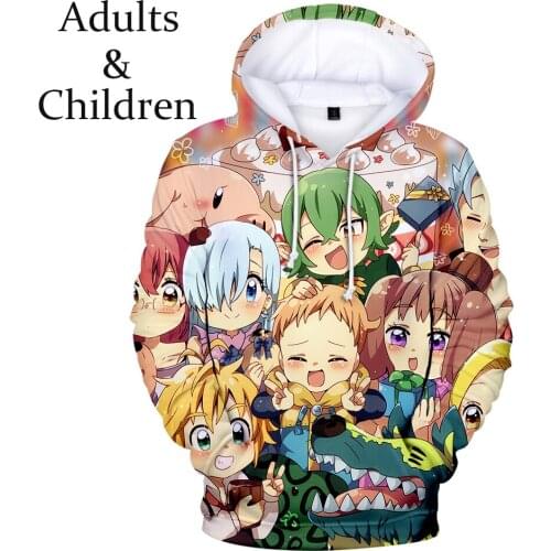 New Print 3D meliodas boys girls Hoodies Sweatshirt Comfortable Men women Autumn Harajuku 3D casual kids meliodas pullovers Tops