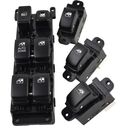 Master Power Window Switch Set 93570-1G110 93580-3D000 Glass Frame Riser Car Styling For Hyundai Elantra Sonat Kia Optima Sedona