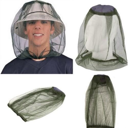 Outdoor Anti Mosquito Bug Insect Bee Mesh Net Head Face Protector Traveling Camping Fishing Hunting