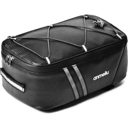 Bike Trunk Bag 7L Bicycle Bag Water Resistant Bike Rack Bag with Waterproof Rain Cover Bicycle Cycling Waterproof