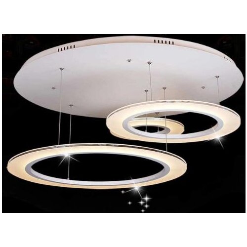 LED white color Acrylic Modern round ceiling lamp 90-260V 52+34+34cm Simple personality ceiling lamps