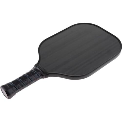 Carbon Fiber PP Honeycomb Composite Core Pickleball Paddle For Indoor Outdoor Sports - Black