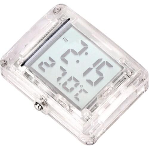 AOZBZ Universal Waterproof Motorcycle Clock Watch Luminous Moto ATV Electric Car Bicycle Watch with Temperature for Yamaha Honda