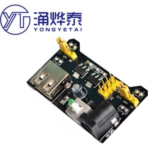 YYT Breadboard Power Supply Module 3.3V 5V MB102 Solderless Bread Board DIY New dedicated power module