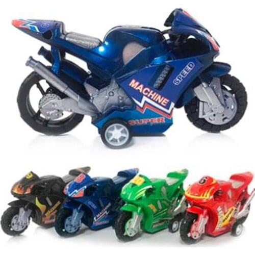 1pc New Kids Plastic Pull Back Car Beach Four-wheel Motorcycle Model Kids Children Toys Educational Gifts Fun Toys Random Color
